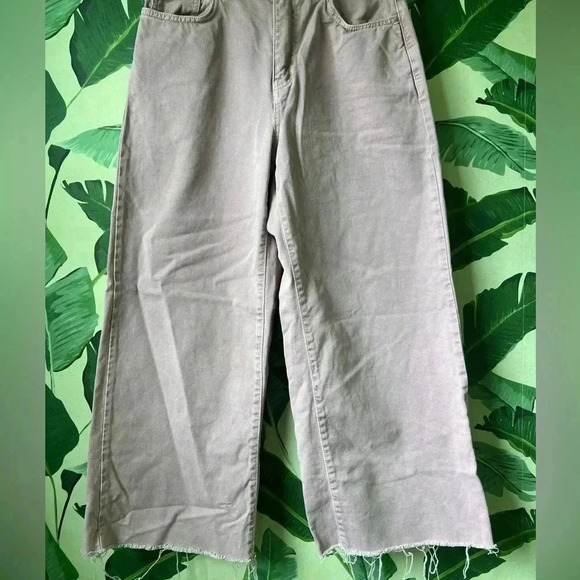 ASOS Berksha Women’s Lilac Purple Wide Leg Crop High Rise Jeans 8 - Picture 5 of 10